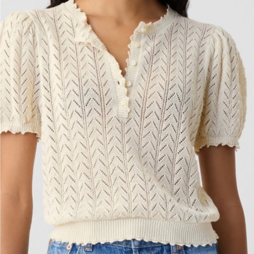 Gap X Doen Pointelle Top !